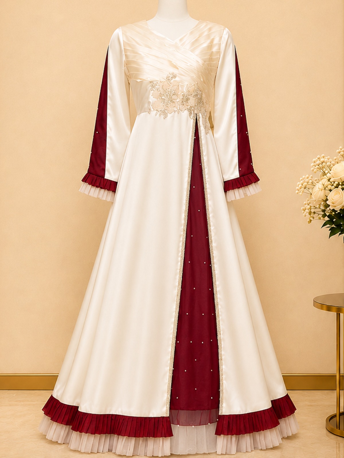 Ivory Allure (Maroon)